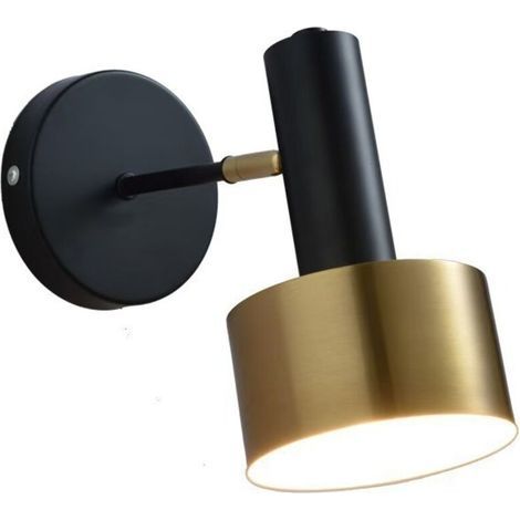 AMXCNOY Applique murale sans fil noire, éclairage domestique multifonctionnel, applique murale contemporaine pour salon (lumière chaude) (1/5)
