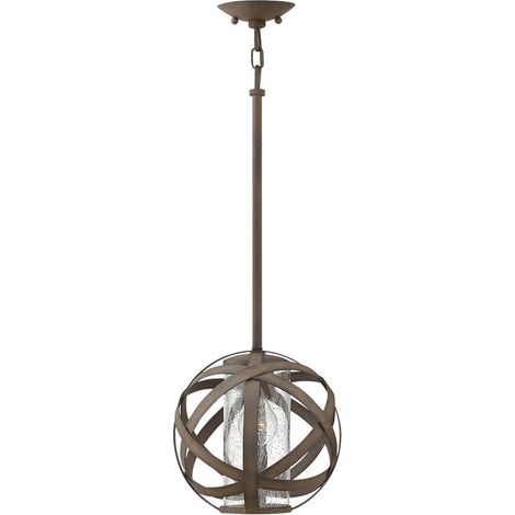 Elstead Hinkley Carson Plafonnier Suspension Sphérique Fer Vintage, IP44 (1/5)