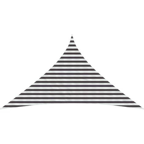 Sunshade Sail Anthracite and White 3 x 3 x 4.2 m HDPE vidaXL