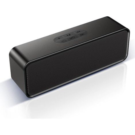 Enceinte sans fil portable, enceinte Bluetooth, enceinte portable d'extérieur avec basses profondes, barre de son sans fil pour la douche, les fêtes, les barbecues, la maison et les voyages. (1/4)