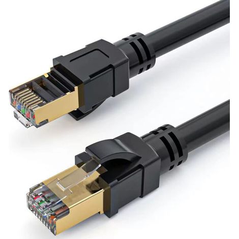 20m Cat 8 Ethernet Cable, RJ45 LAN Ethernet Cable, 40Gbps 2000MHz Internet Patch Cable for Switch, Router, Modem, Patch Panel, PC (1/5)