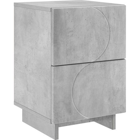 Table de chevet Gris béton 33,5 x 34,5 x 50 cm vidaXL (1/5)