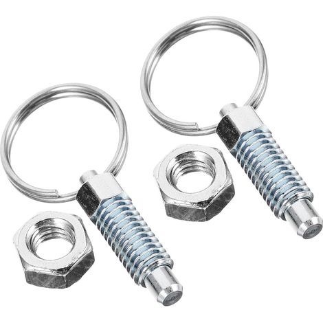 Boulons à ressort en acier inoxydable Healeved, 2 pièces, piston anneau de traction rétractable, (1/5)
