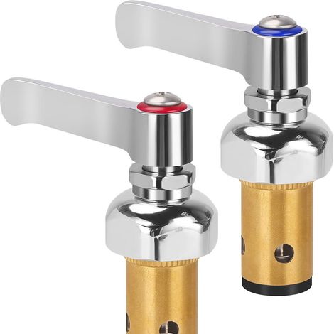 Conjunto de vástago para agua fría y caliente para conjunto de varilla de manija de grifo de latón T&S - Válvula Eterna - reemplaza 002713 - 40 002714 (1/5)