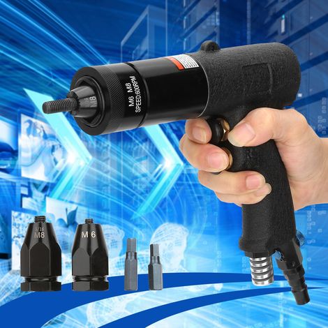 Pistolet à riveter pneumatique pour écrous, outil de rivetage automatique à air comprimé (KP-739A) (1/5)