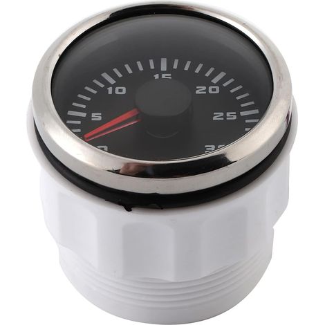 Tachymètre de Voiture, Tachymètre pour Voiture 2 Pouces 3000 Tr/min écran LCD Tachymètre de Voiture en Aluminium ABS pour Moteur Hors-bord de Machines d'ingénierie de Moto de (1/5)