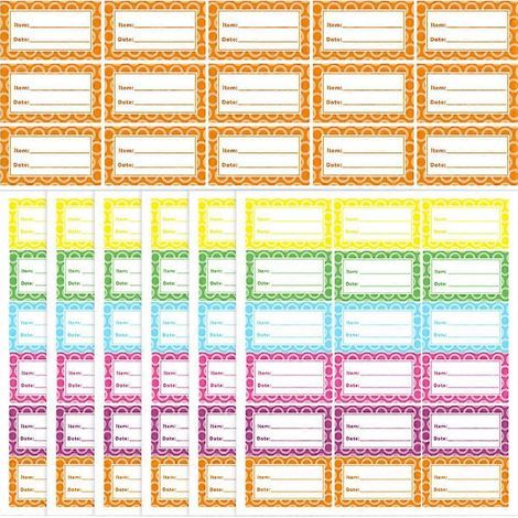 360 Kühlschrank- und Gefrierschranketiketten, selbstklebende Lebensmitteletiketten zur Küchenklassifizierung – 6 x 3,5 cm – farbig (1/4)