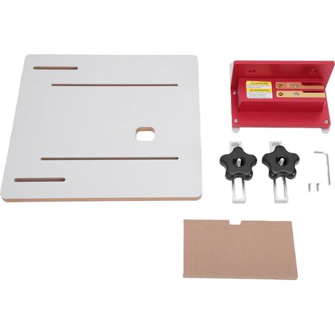 Gabarit de Joint de boîte de Table de routeur avec clés en laiton de 1/4, 3/8 et 1/2 pouces, fente d'onglet réglable de 3/4 pour scie (1/5)