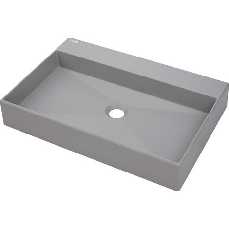 Deante CORREO lavabo in granito grigio metallizzato 60x40 cm