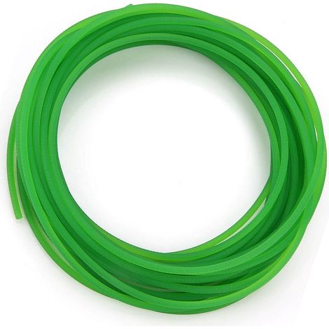 Courroie ronde en polyuréthane PU à surface rugueuse verte pour transmission (4 mm x 10 m) (1/5)