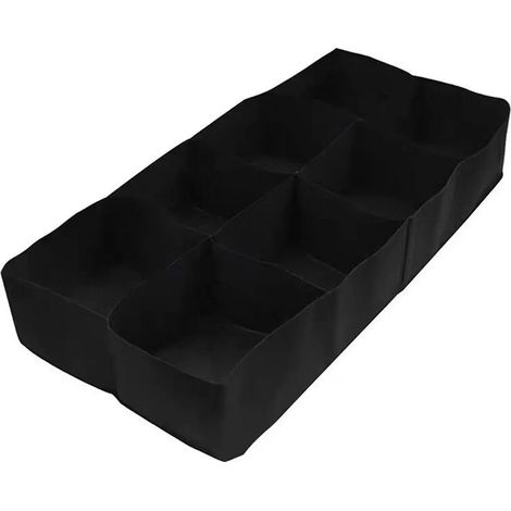 (120 x 60 x 30 cm, 1 poche) Sac de plantation de jardin en feutre multi-compartiments, pot de culture rectangulaire pour légumes, tomates et pommes de terre. (1/4)