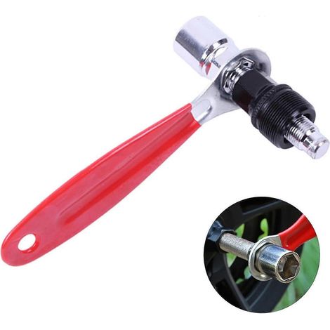 Extracteur de pédalier universel pour vélo avec clé de 16 mm, outil de démontage de boîtier de pédalier pour l'entretien du vélo (1/4)