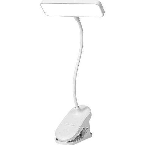 Lampe Lecture LED Rechargeable, Lampe de Chevet à Pince, Éclairage Sans Fils, Protection Oculaire (1/4)