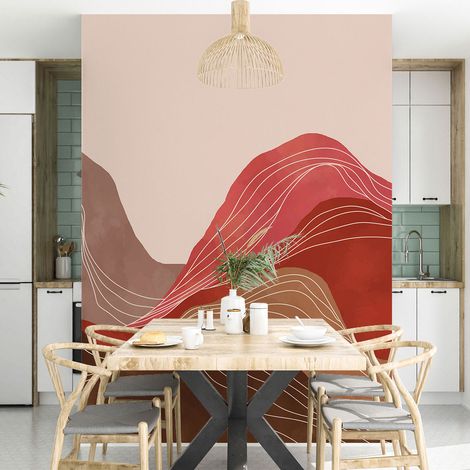 Papier peint panoramique - Désert Boho - 130 cm x 182 cm (1/4)