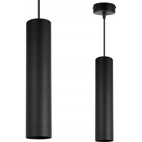 LÁMPARA DE TECHO MODERNA COLGANTE LÁMPARA LED NEGRA (1/5)