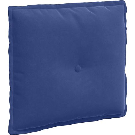 Back Pillow Police Blue 50 x 45 cm Corduroy Fabric vidaXL