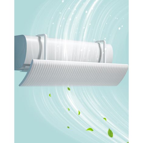 Deflecteur Climatisation Murale, Réglable Déflecteur Climatisation, Déflecteur de Climatiseur ABS Anti Direct Air pour Maison Chambre Bureau (1/5)