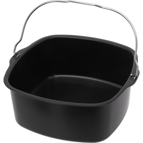 Friteuse à air chaud pour gâteaux, plaque de cuisson ronde 2, noire (1/5)