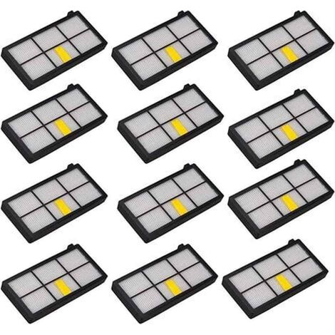 Filtre Pour Robot Aspirateur - Filtre Hepa 0 3 Micron - Compatible Avec Robots Aspirateurs Domestiques - Lot De 12 Pièces (1/5)