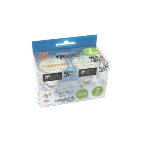 Bombilla MULTI-LED GU10 4W 5000K (PACK 2 Unidades)
