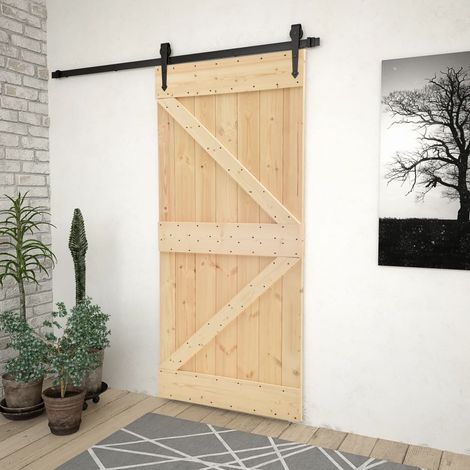 Furniture Limited - Puerta corredera con herrajes madera maciza