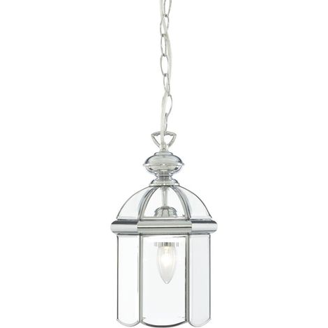 Searchlight Lanterns - Lanterne de plafond à 1 lumière, chrome, E27 (1/3)