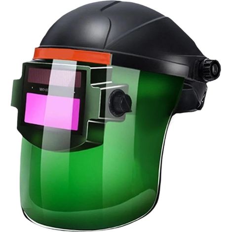 Casque de soudage auto-obscurcissant – Protection automatique du visage  Clarté optique de couleur réelle avec capteurs solaires et casque réglable pour meulage, arc, mig et tig blindage haute (1/5)