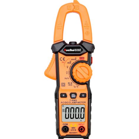 606E Auto Range 3 3/4-stelliges digitales Zangenmessgerät Temperatur -20 1000 Celsius Widerstand 40M Ohm Multimeter Tester
