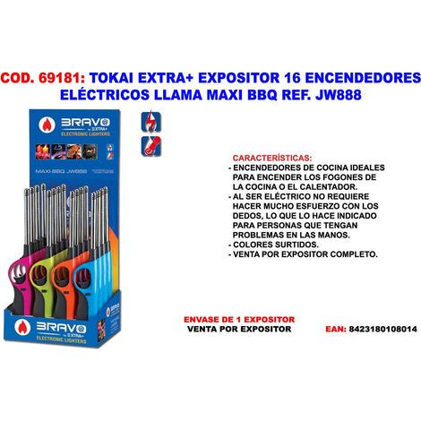 Exposant de Briquets Électriques Tokai Llama Maxi BBQ