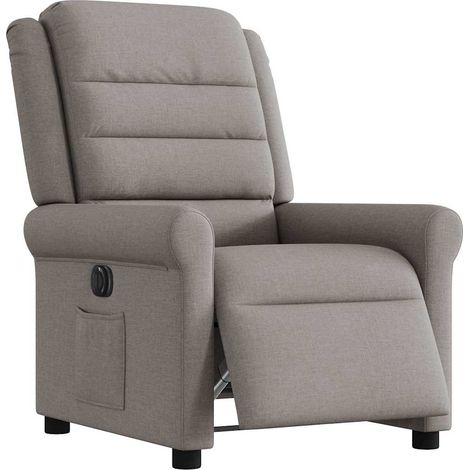 Maison Exclusive - Relaxsessel Elektrisch Taupe Stoff