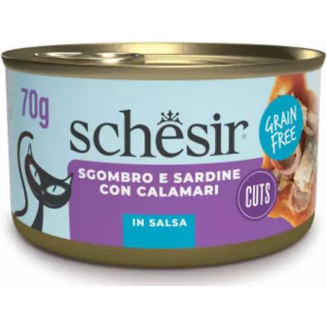 Umido Gatto - Schesir Grain Free Sardine e Calamari 70 gr