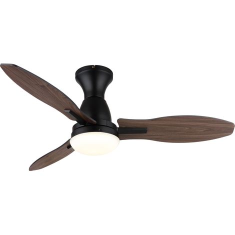 DC Ceiling Fan Gale Black with LED & Remote