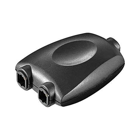 Goobay toslink - 2x toslink - Adaptador para cable (toslink, 2x toslink, Hembra/Hembra)