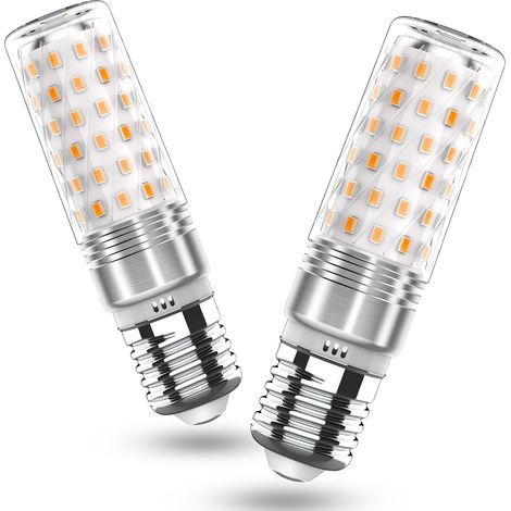 Ampoule LED E27 Blanc chaud 1400 lumens, lot de 2, ampoule LED 14 W, remplace les ampoules à incandescence classiques de 100 W à 140 W 2700 K, non variable, sans scintillement (1/5)