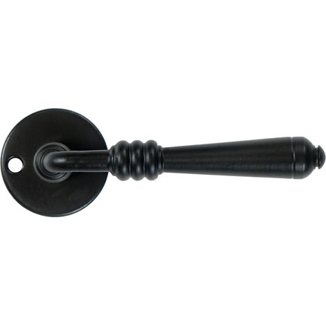DEVON Türgriff mit Rosette SCHWARZ