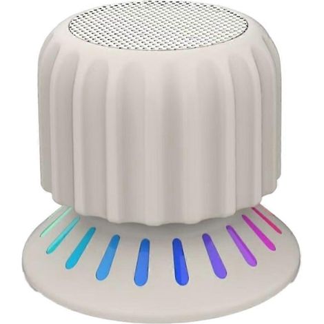 Enceinte Bluetooth sans fil magnétique portable compacte avec éclairage multicolore RGB et support 3D (1/5)