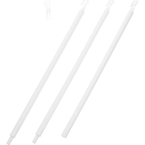 Canne Aveugle avec Crochet en PP Blanc, Tige de Traction Légère et Facile à Assembler, Accessoire pour Stores Verticaux à Usage Domestique (1/5)