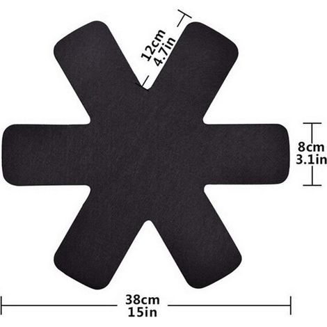 Lot de 6 dessous de plat isolants empilables pour casseroles et poêles, protège-ustensiles de cuisine (1/5)