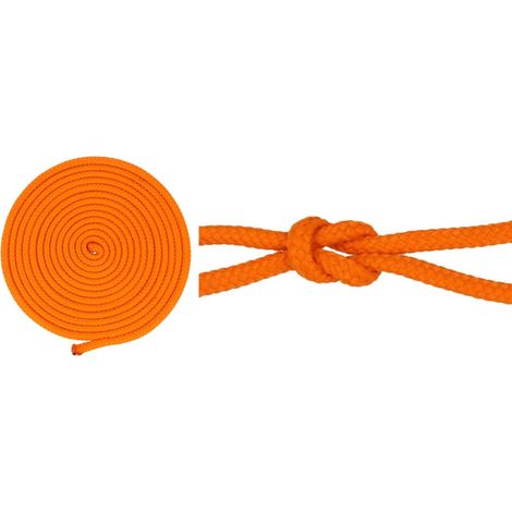 Cuerda trenzada de 4 mm con núcleo de polipropileno, 25 m, color naranja (1/4)