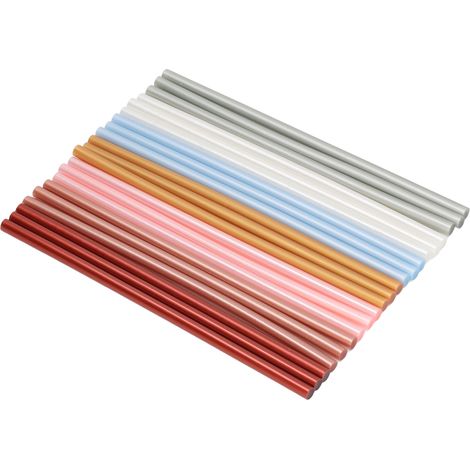 21 bâtons de colle thermofusible, 7 x 200 mm, forte adhérence, non toxique, respectueux de l'environnement, largement utilisables avec les pistolets à colle et pour les projets de bricolage.