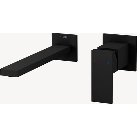 Miscelatore lavabo da incasso nero - Sirius