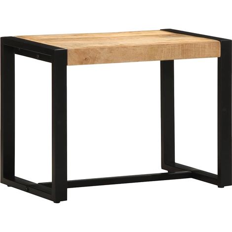 Bank 60x35x45 cm Raues Massivholz Mango