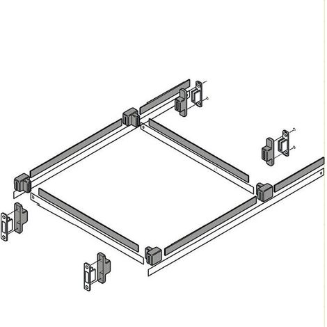 BLUM Metabox Metafile Relingset für Hängeregister ZRM. 5500, Stahl Cremeweiß (1/3)