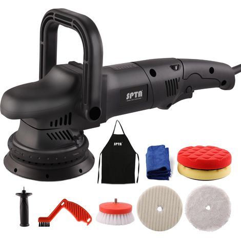 Polisseuse Orbitale Polisseuse Excentrique 3800RPM, 150mm/125mm Polissage Pad, 6 Vitesse Variable Ponceuse, pour Le Polissage, Cirage, Ponçage (1/3)