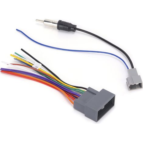 Faisceau de câblage autoradio stéréo + adaptateur d'antenne de remplacement pour Honda Fit/City/Greiz (1/5)