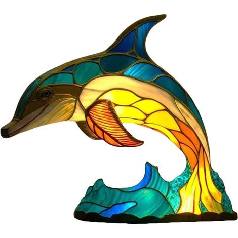 Lámpara de escritorio con motivo de animales de dibujos animados, lámpara de mesita de noche decorativa, lámpara de mesa para sala de estar, habitación infantil, lámpara de escritorio decorativa para (1/5)