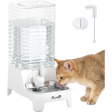 PawHut Automatic Pet Water Dispenser, 8L Gravity Dog Water Dispenser (1/5)