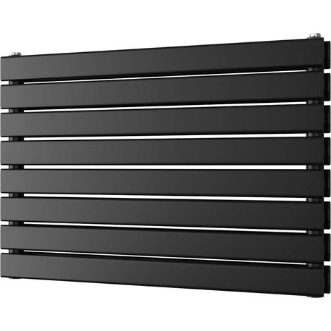 Typhoon Axis - Black Horizontal Radiator H544mm x W800mm Double Panel