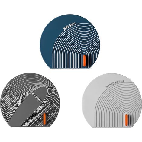 3 Pièces Bouchon Evier Silicone, Bouchon de Baignoire, Bouchon de Vidange, Bouchon Baignoire Universel, pour Plancher de Douche, Bouchon Bain, Lavabo Cuisine (1/4)