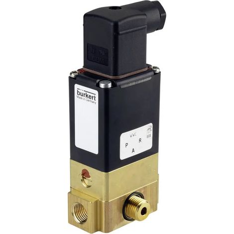 [NEUWERTIG] B-Ware Bürkert Magnetventil Magnetventil Ventil Steuerung Handbetätigung Epdm Messing